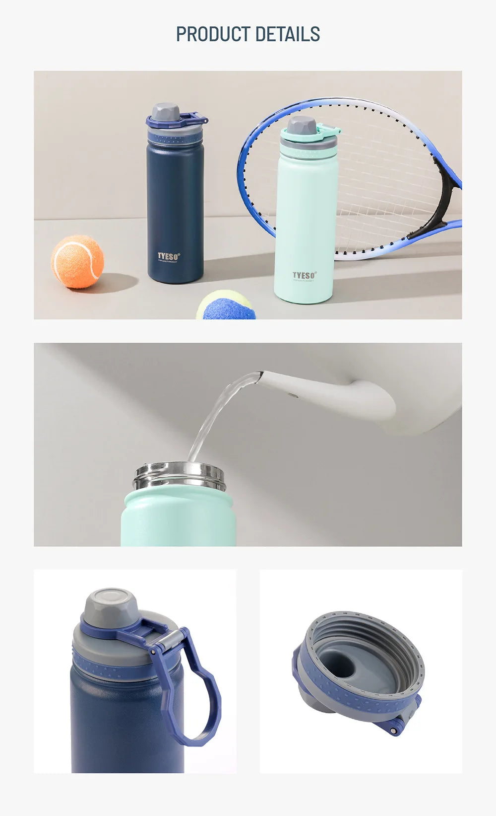 Stainless Steel Vacuum Flask – Insulated Travel Mug for Outdoor Sports
