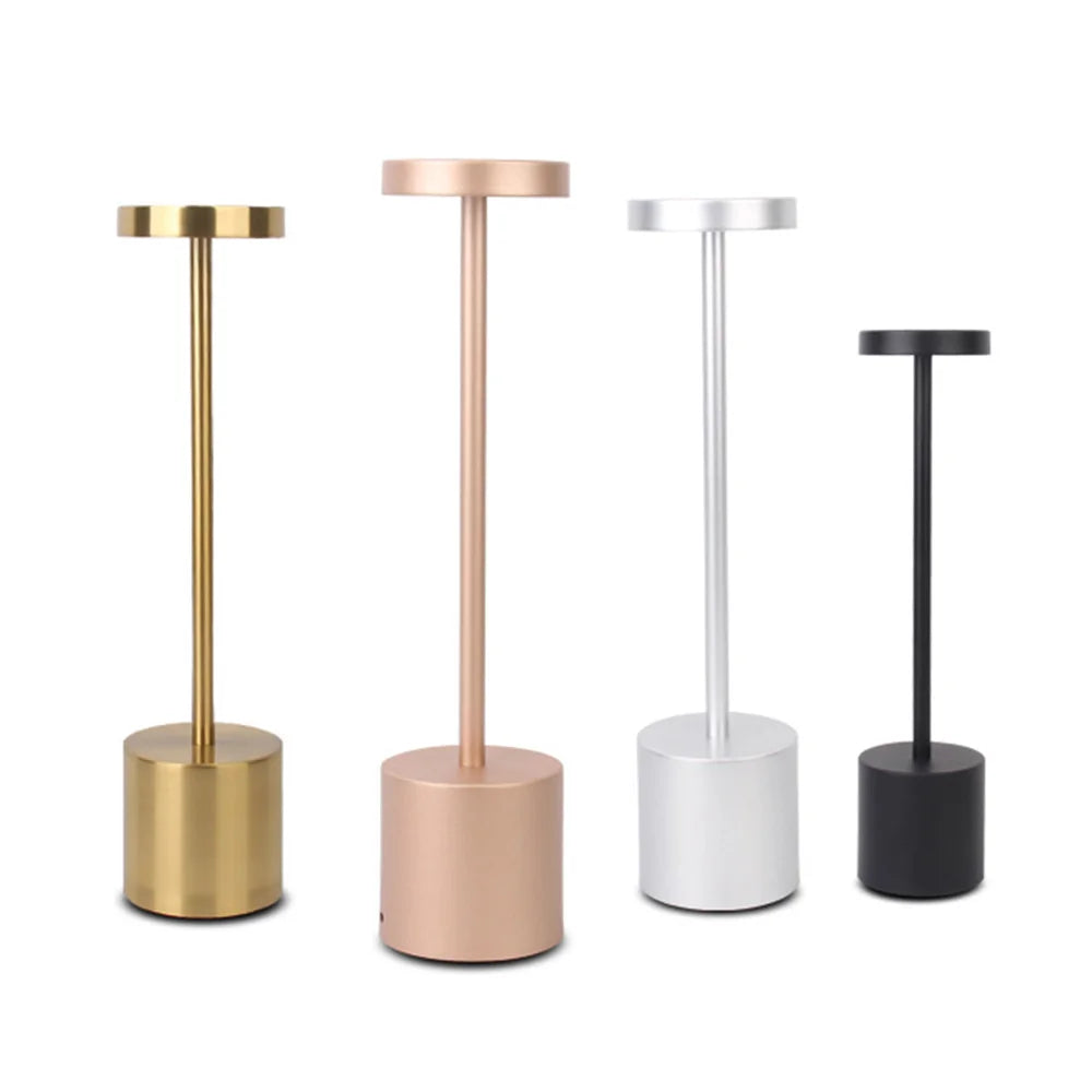 Rechargeable Table Lamp – Stepless Dimming Touch Light for Bedside Decor