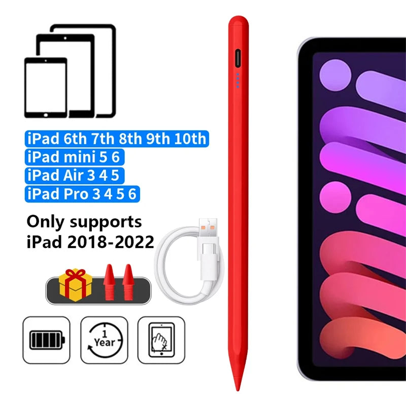 Stylus Pen – Palm Rejection and Power Display for iPad Pro Air Mini