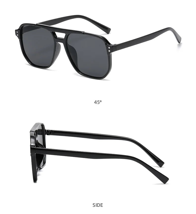 Vintage Square Mirror Sunglasses – Retro Fashion Eyewear for Women