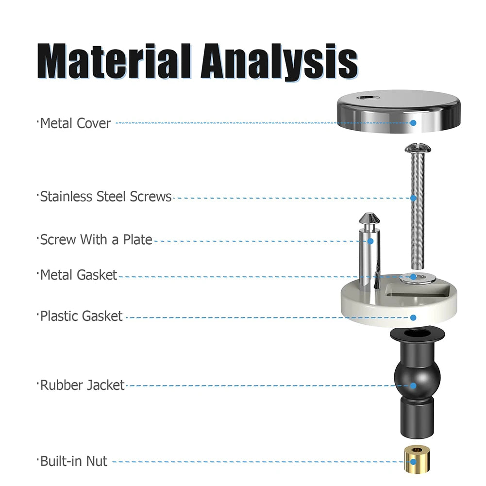Universal Toilet Seat Fixings – Expanding Rubber Bolts for Seat Repair