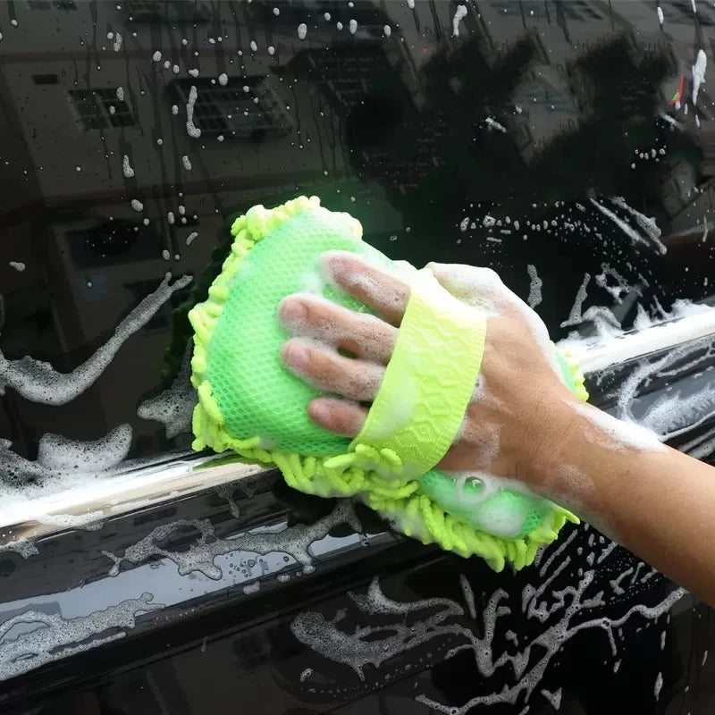 Microfiber Car Wash Sponge – Scratch-Free Mitt for Auto Detailing