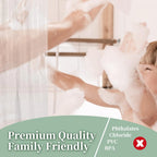 Clear PEVA Shower Curtain – Waterproof Mildew-Resistant Liner for Bathroom