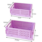 Foldable Storage Crate – Collapsible Organizer for Toys and Desk Supplies