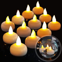 Floating LED Tea Lights – Waterproof Flameless Candles for Pool Party Decor