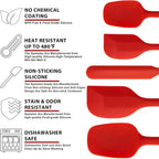 Silicone Spatula Set – Heat-Resistant Non-Stick Tools for Cooking and Baking