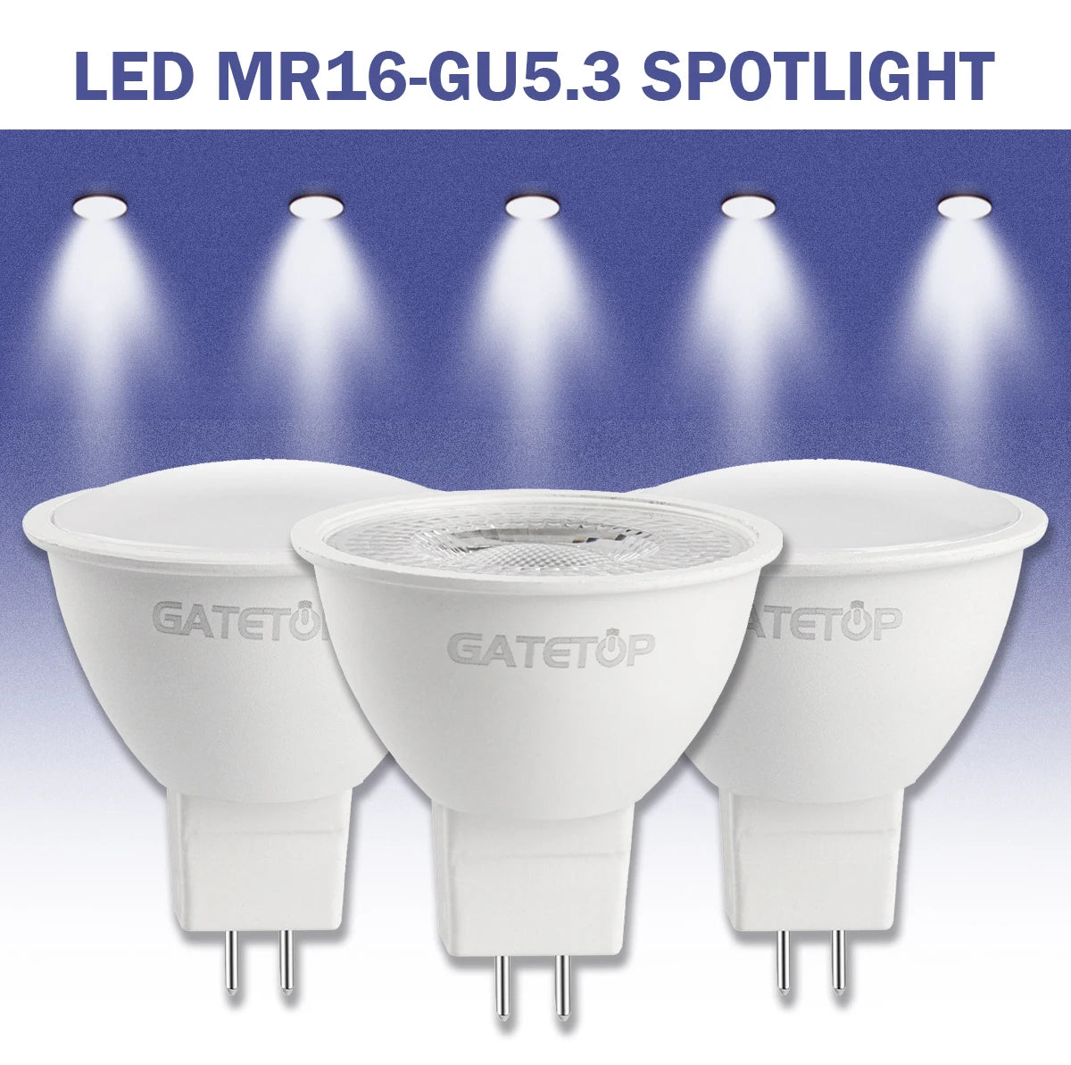 MR16 LED Spotlight Bulb – 6W GU5.3 Energy Efficient Lamp for Home Lighting