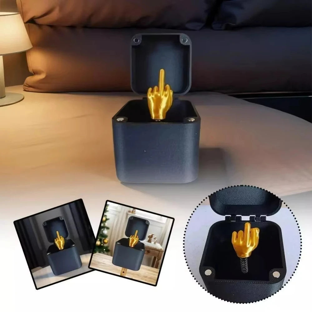 Middle Finger Pop-Up Box – Funny Prank Gift for Office Desk Decor