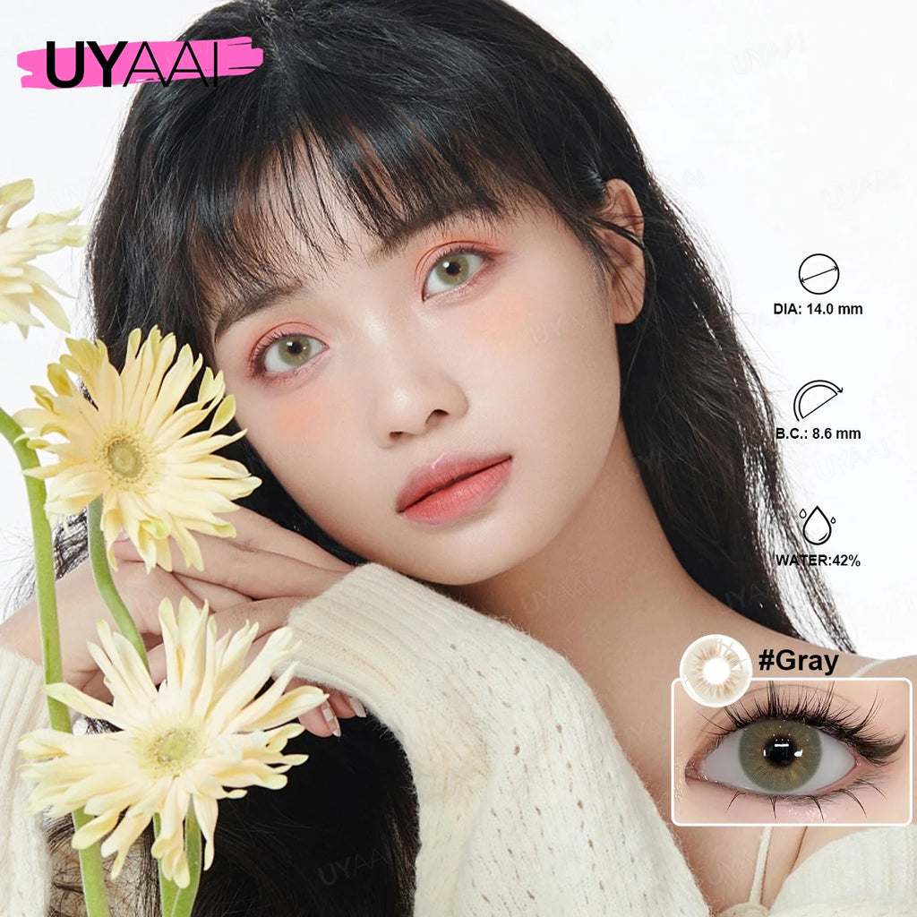 Color Contact Lenses – Natural 14.5mm Big Black and Brown Pupils for Beauty Makeup