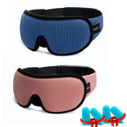 Soft 3D Contoured Eye Mask – Breathable Light Blocking for Travel Sleeping