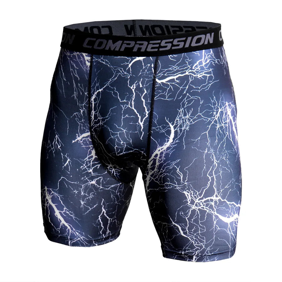 Compression Shorts – 3D Printed Camouflage for Gym and Bodybuilding