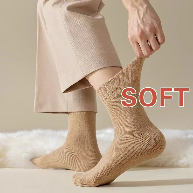Merino Wool Blend Socks – Thermal Harajuku Style for Winter Cold