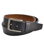Genuine Leather Mens Belt – Adjustable Luxury Cowskin Strap for Jeans