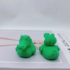 3D Printed Animal Figurines – Shark and Duck Desk Decor for Office Gifts