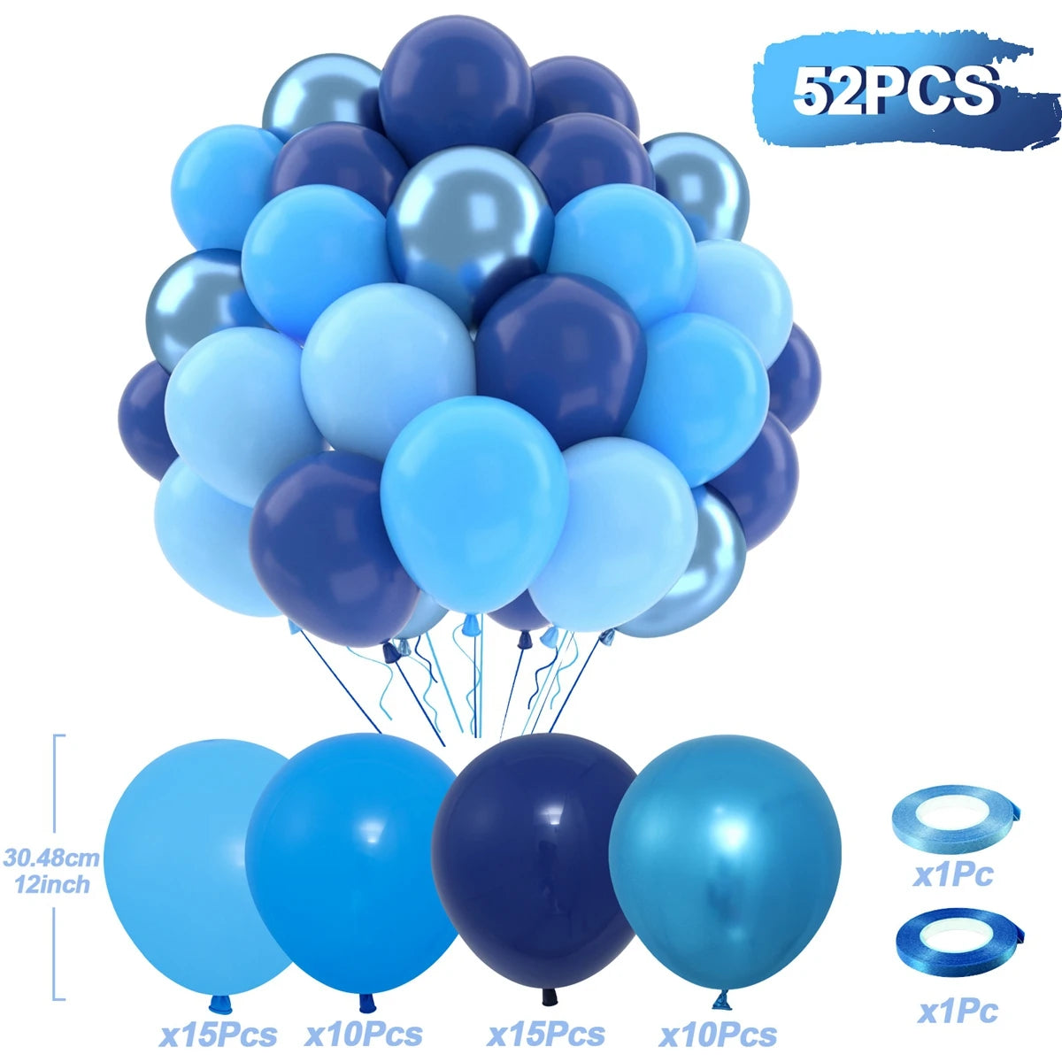 Metallic Pearl and Confetti Balloons – Decorative Latex Set for Party Events