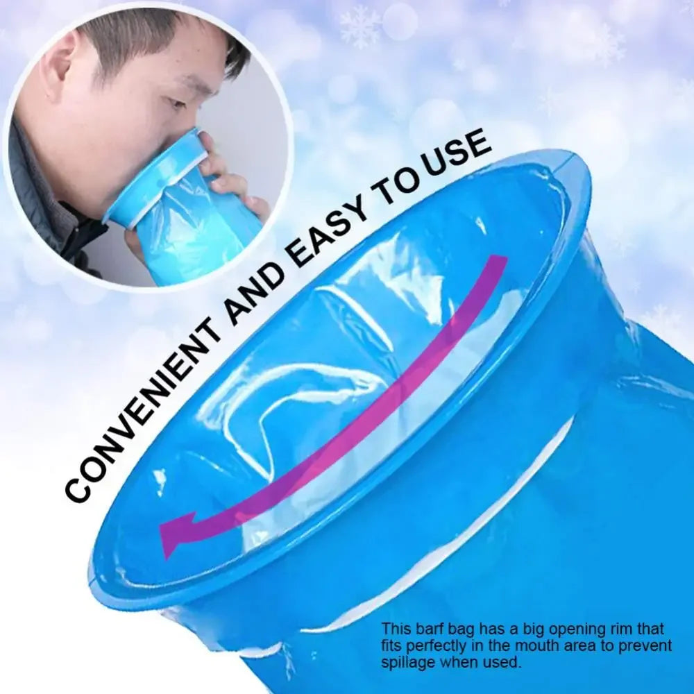 Disposable Vomit Bags – 1000ml Portable Pouches for Travel and Motion Sickness