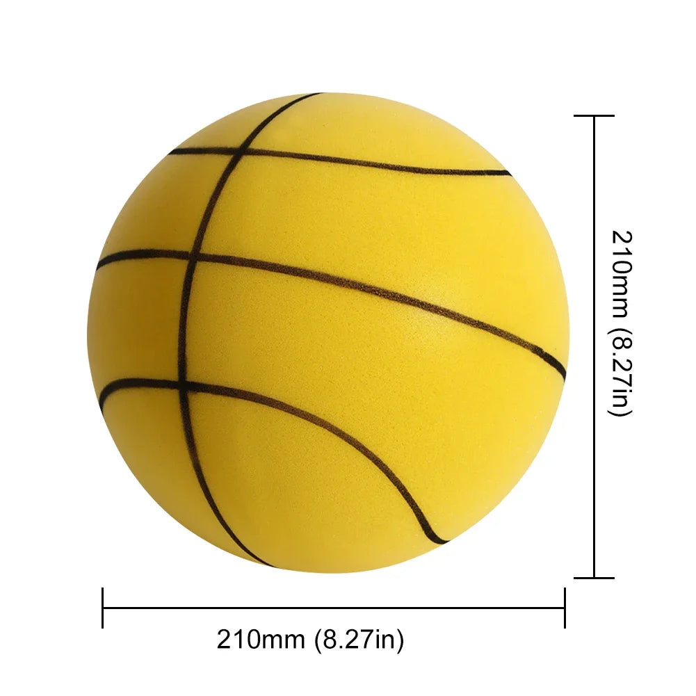 Silent Foam Basketball – Lightweight Elastic Sports Toy for Kids Indoor Play