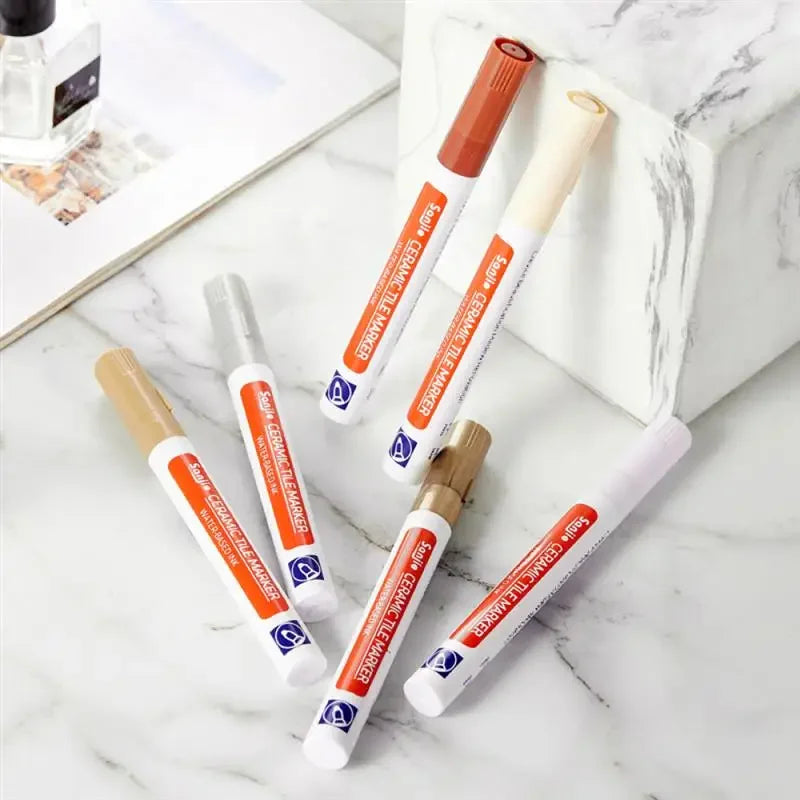 Waterproof Grout Repair Marker – White Tile Seam Paint for Bathroom Restoration