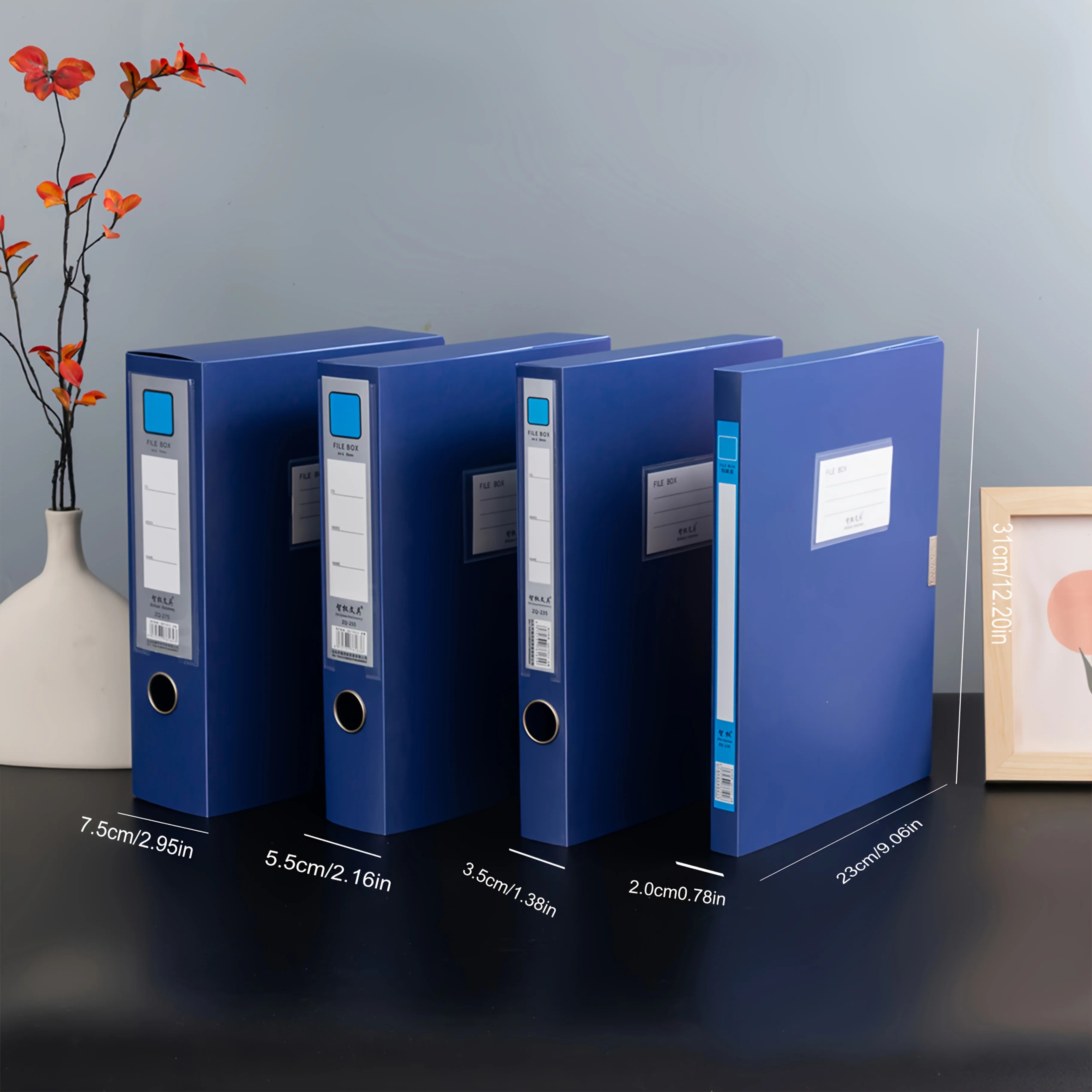 Foldable A4 File Folder – Large Capacity PP Document Storage for Office