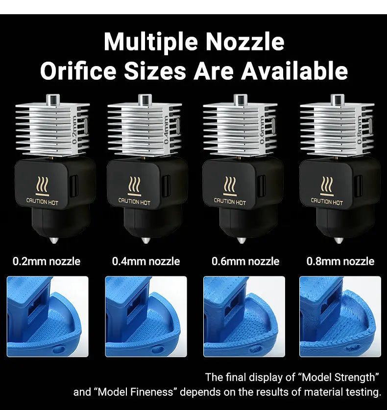 Hardened Steel Hotend Kit – High Speed 3D Printer Nozzle for Bambu Lab A1