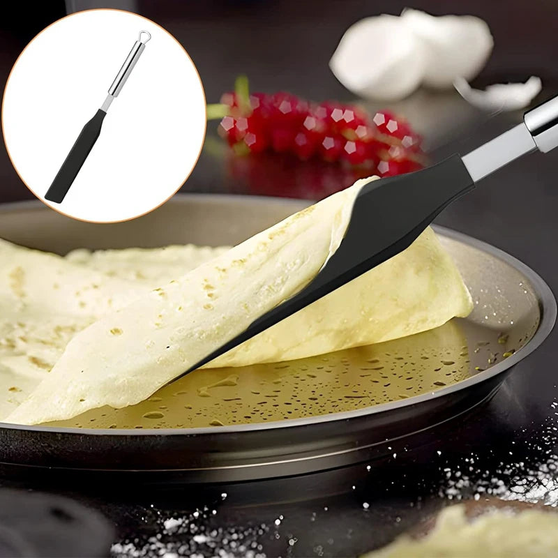 Stainless Steel Crepe Spreader and Spatula Kit – Cooking Tools for Pancakes