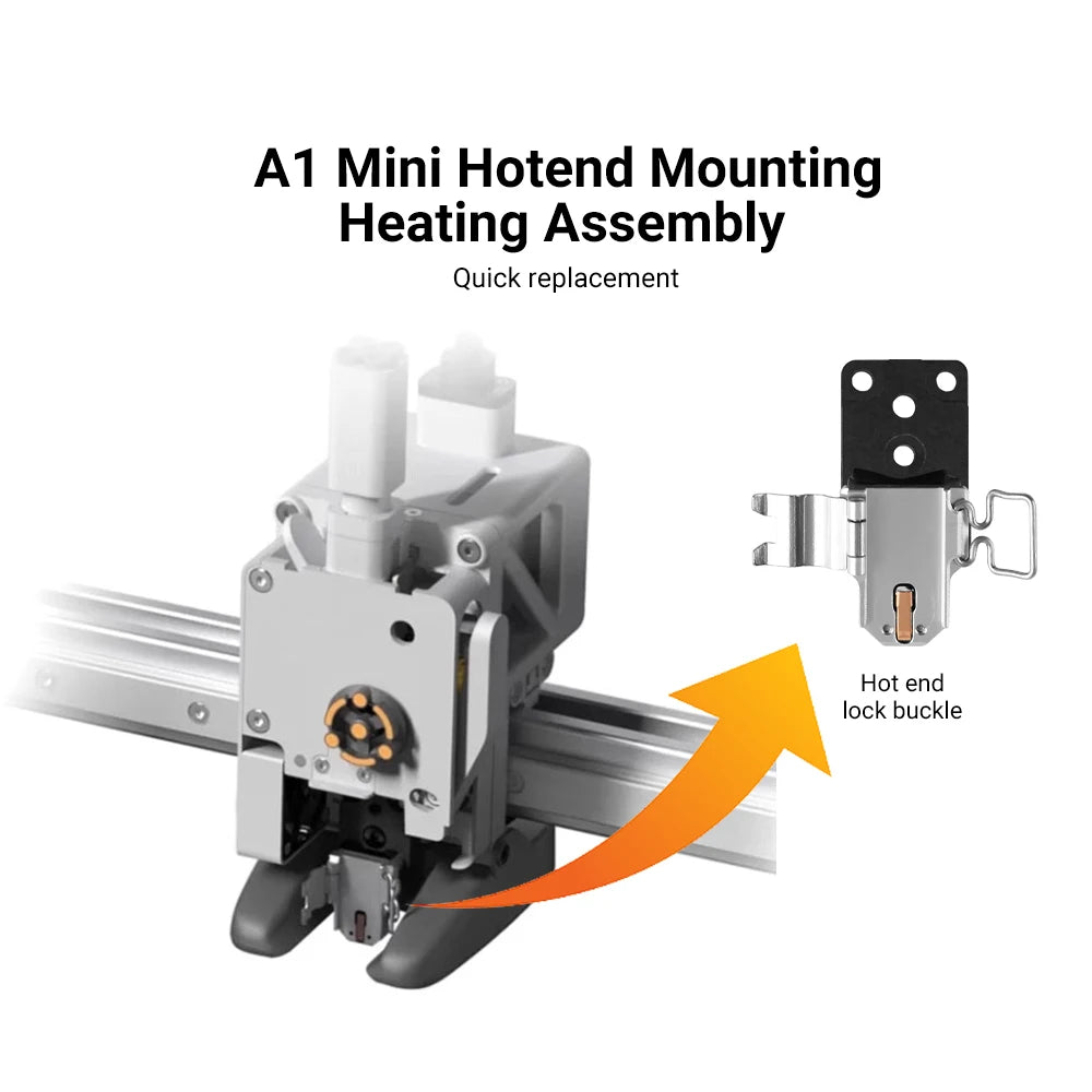 Hotend Heating Assembly Kit for Bambu Lab A1 and A1 Mini 3D Printer Repair