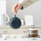 Portable Travel Tea Set – Ceramic Teapot and Cups for Camping