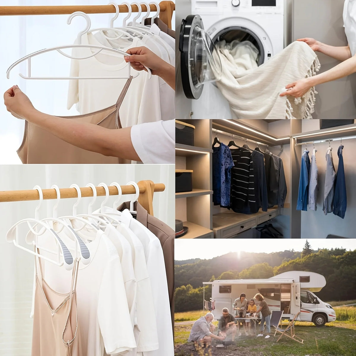 Non-Slip Plastic Hangers – Thick Wide Shoulder Drying Rack for Home Wardrobe