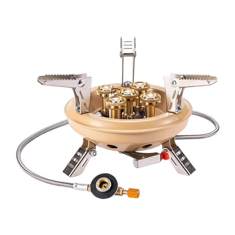 Portable High-Power Camping Gas Stove – Windproof Burner for Outdoor Cooking