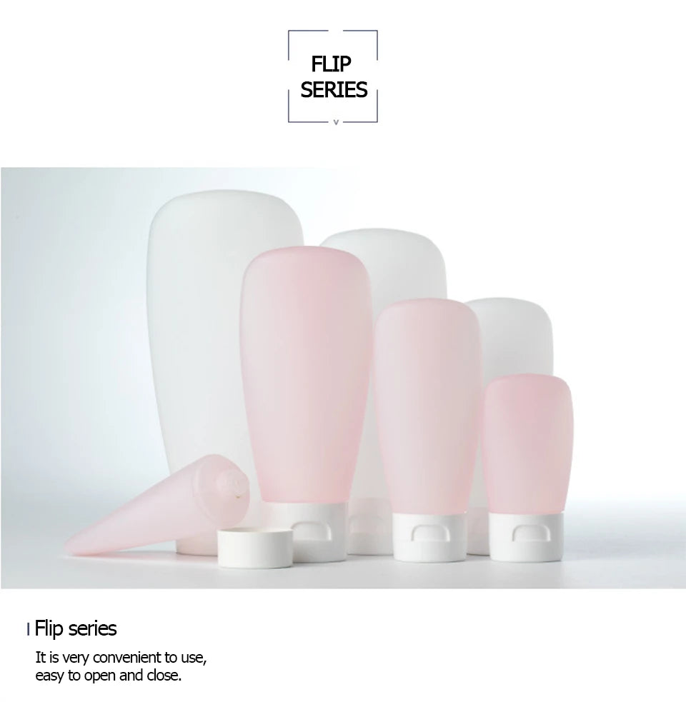 Refillable Squeeze Bottle Kit – Portable Travel Containers for Toiletries