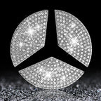 Crystal Steering Wheel Emblem – Diamond Sticker for Mercedes Benz Accessories