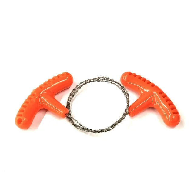 Portable Stainless Steel Wire Saw – Manual Cutting Tool for Outdoor Camping