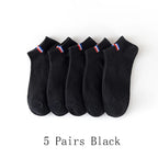 Mens Breathable Boat Socks – Thin Cotton Blended Casual Footwear for Summer