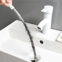Bendable Sink Drain Brush – Flexible Clog Remover for Bathroom and Kitchen