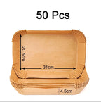 Disposable Air Fryer Paper Liners – Non-Stick Baking Sheets for Ninja Dual XL