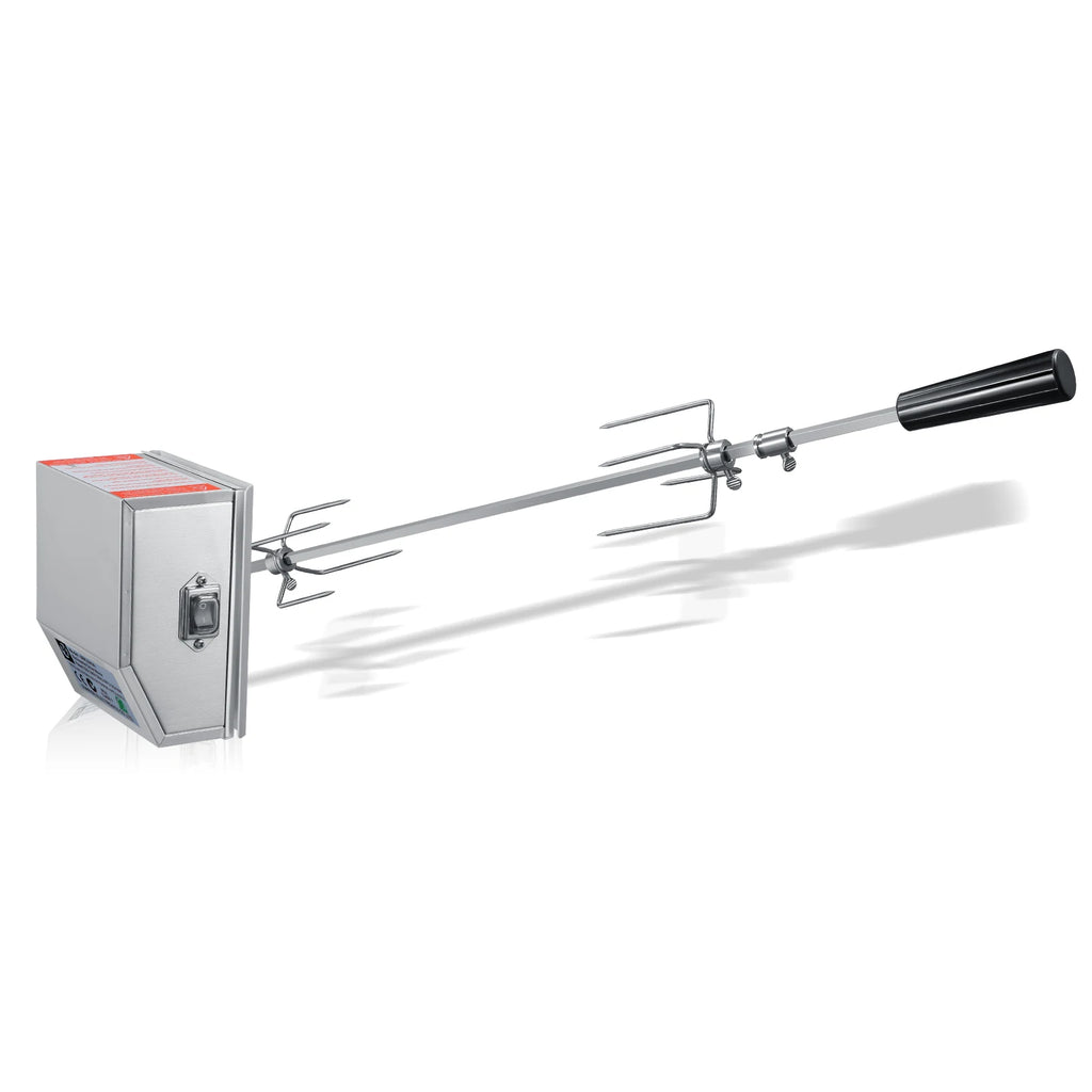 Universal Stainless Steel Rotisserie Kit – Electric BBQ Grill for Outdoor
