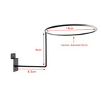 Wall Mounted Steel Helmet Rack – Black and White Hanger for Motorcycle Gear