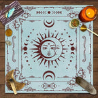 Snake Floral Tarot Tablecloth – Astrology Altar Decor for Divination Rituals