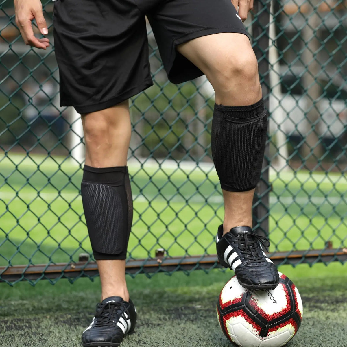 Soccer Shin Guard Socks – EVA Cushion Protection for Kids and Youth Sports
