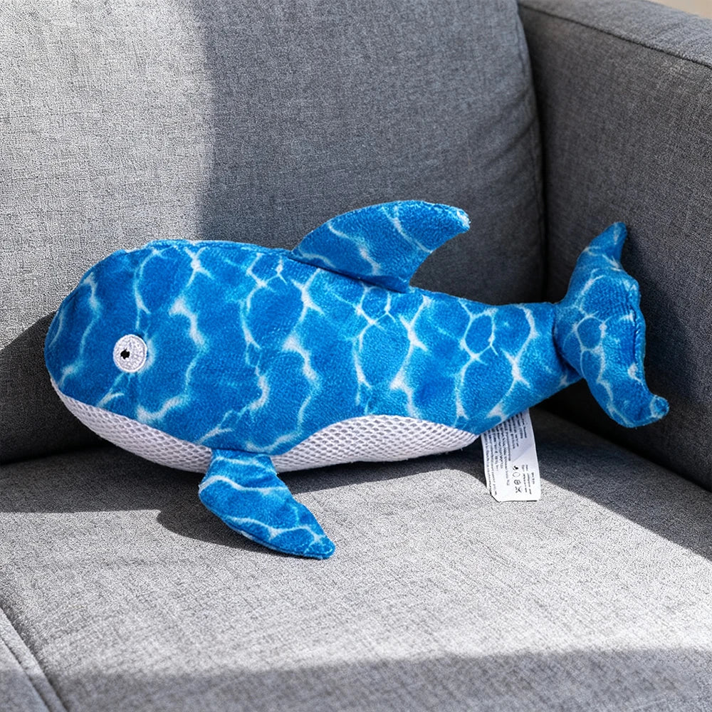 Squeaky Whale Plush Toy – Bite-Resistant Chewing Companion for Dogs and Cats