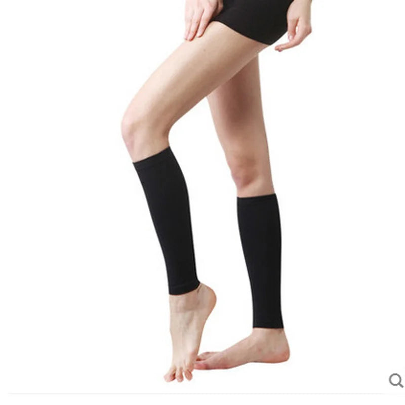 Graduated Compression Stockings – Open Toe Calf Sleeves for Varicose Veins