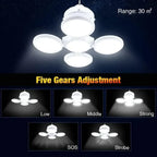 Portable Solar LED Folding Lantern – USB Rechargeable for Camping Emergency