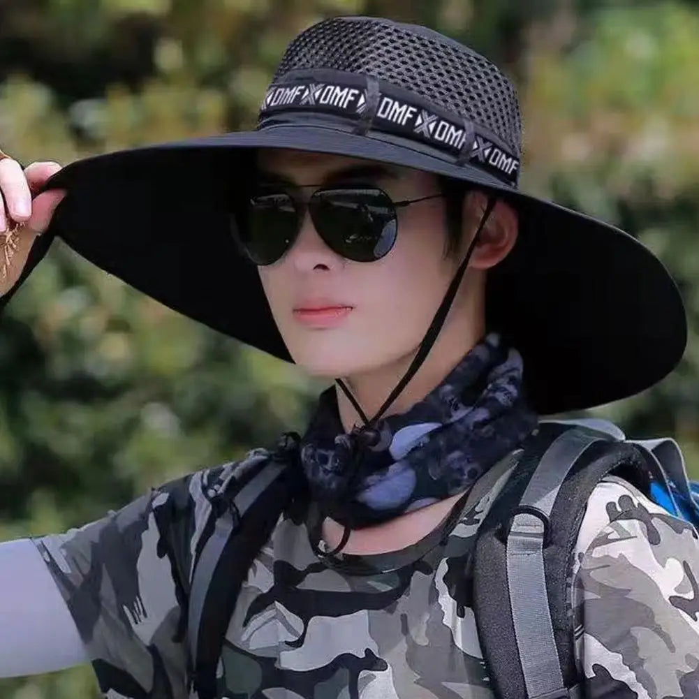Breathable Mesh Sun Hat – Unisex UV Protection for Fishing and Hiking