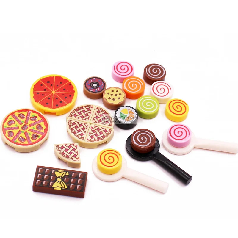 Mini Food Building Blocks – Toy Kitchen Accessories for Creative Play