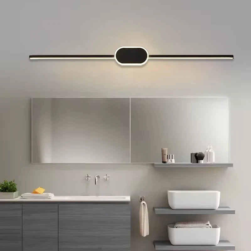 LED Mirror Front Wall Sconce – 40-80cm Strip Light for Bathroom Decor