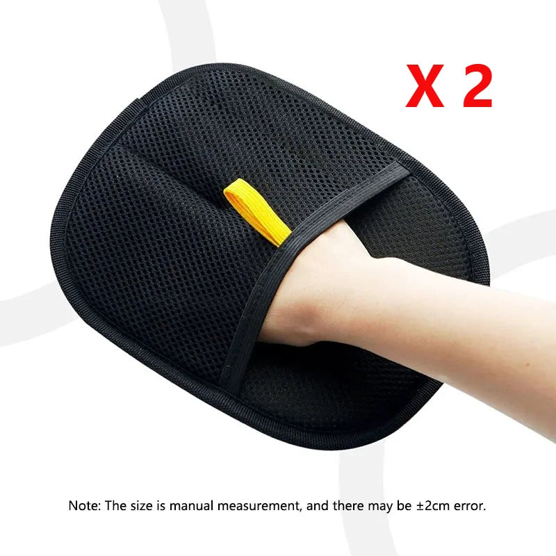 Reusable Pet Hair Grooming Gloves – Double Sided Tool for Sofa and Carpet