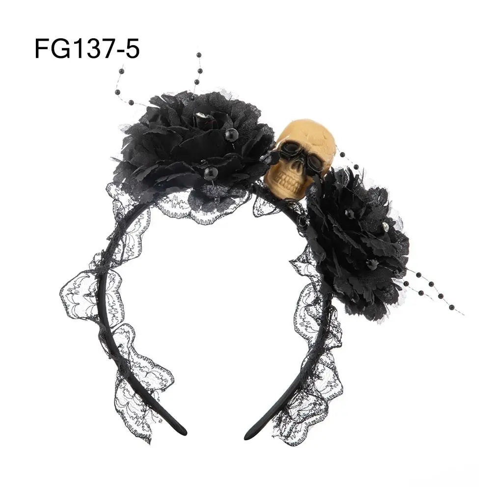 Mexican Rose Flower Crown – Boho Floral Headpiece for Halloween Party Wedding