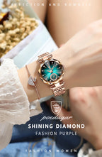 Elegant Stainless Steel Quartz Watch – Luxury Fashion Accessory for Women