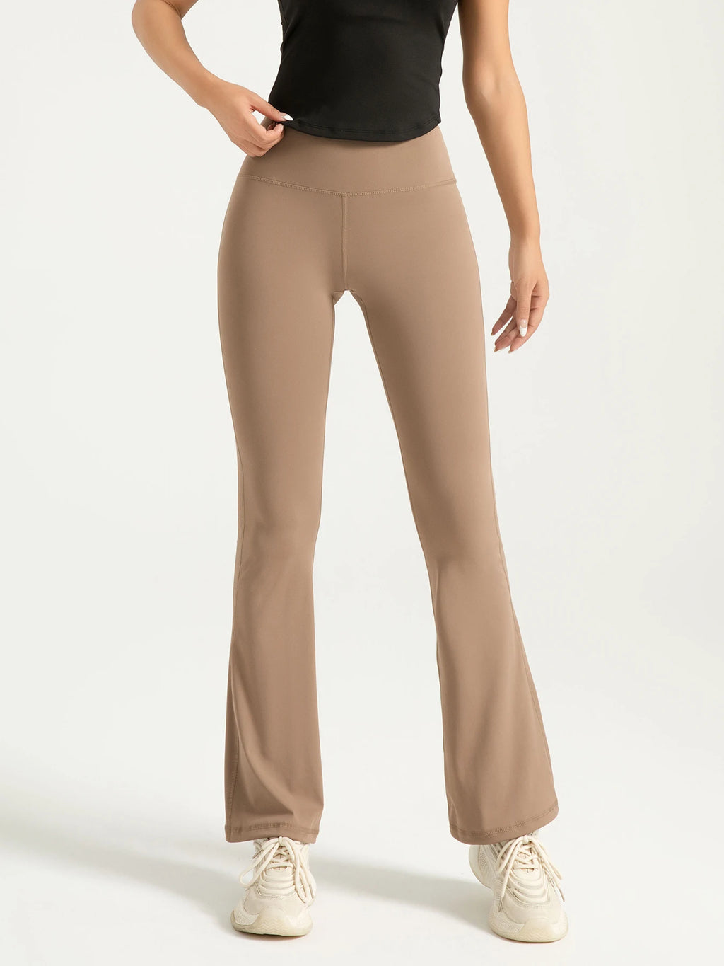 High Waisted Bootcut Yoga Pants – Flared Leggings for Workout and Casual Wear