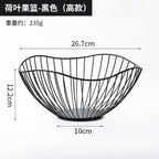 Modern Iron Fruit Basket – Decorative Wire Storage Bowl for Home Kitchen